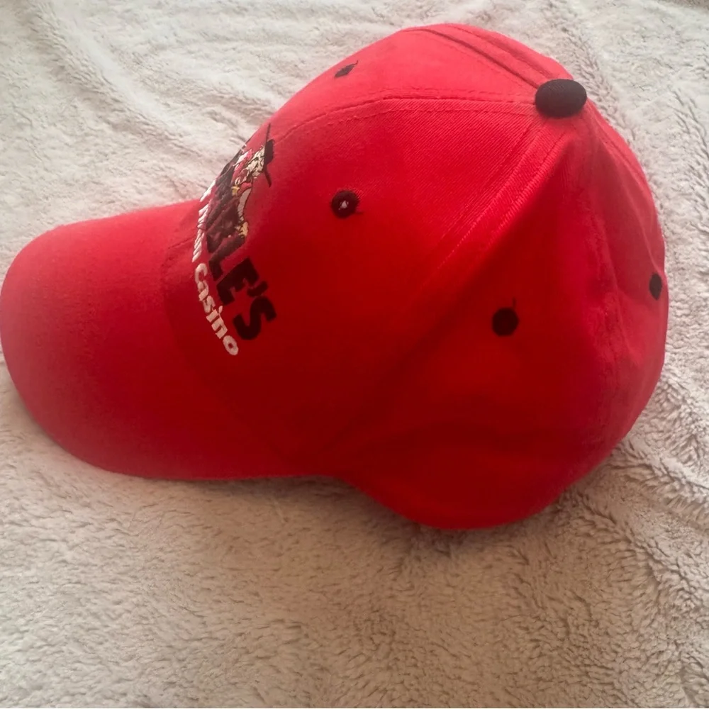 Seba Terrible’s Mark‎ Twain Casino Red Snapback Hat Vintage Promo Souvenir